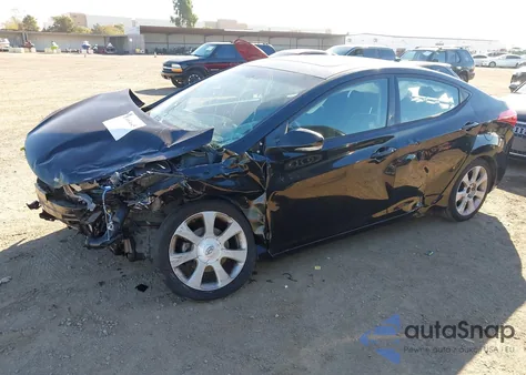 2013 Hyundai Elantra Limited из США, поврежденный, VIN KMHDH4AE1DU631278